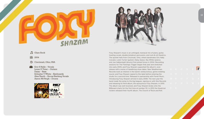 Foxy Shazam Publication Layout Design