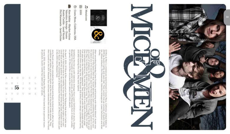 Of Mice & Men Publication Layout Design